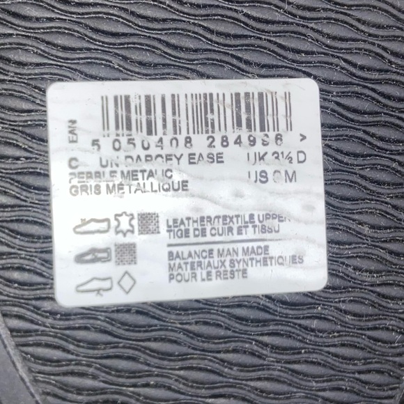Clarks Pebble Metallic Un Darcey Ease Leather Flat Size 6M NEW - Picture 7 of 7